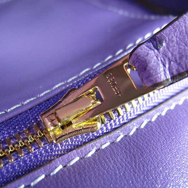 Replica Hermes Birkin 30CM Ostrich Veins Handbag Purple 6088 On Sale - Click Image to Close